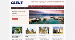 Desktop Screenshot of cebus.cz